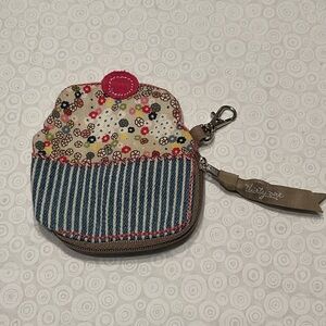 thirty-one Icon Cupcake Coin\Keychain Fabric Zipped Holder